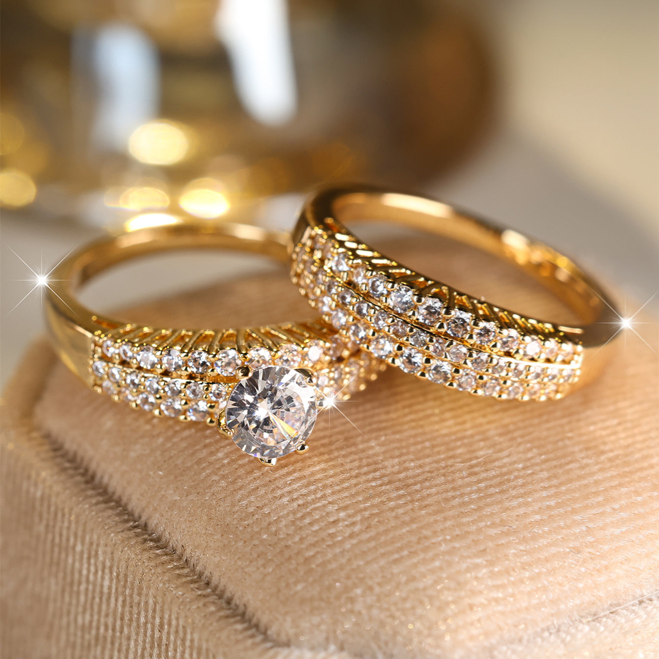 Zirconia Rings Bridal Sets